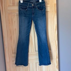 American Eagle boot cut jeans.